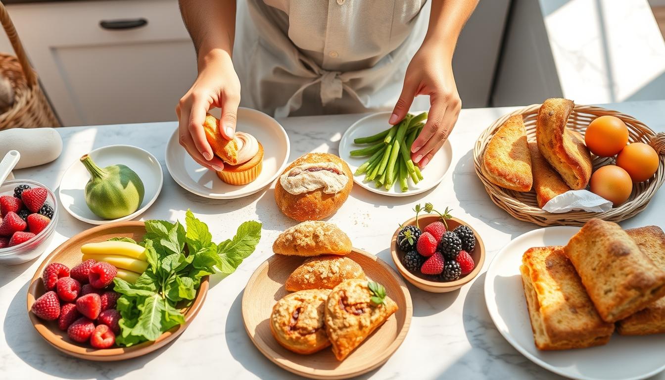 Seasonal meal prepared in a home kitchen
